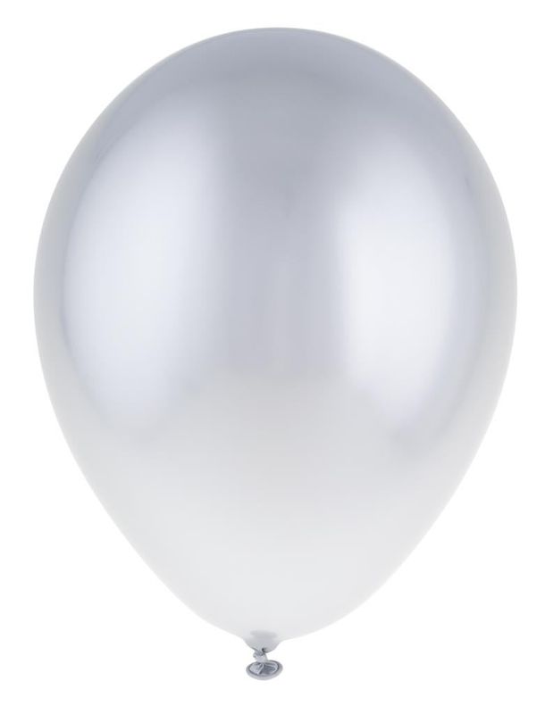 12 ballonnen 30cm chroom Zilver 12 ballonnen 30cm chroom Zilver