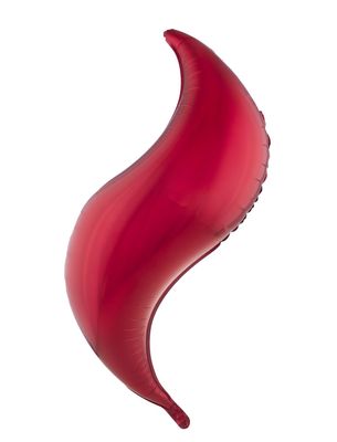 Folieballon 91cm s-vormig Rood