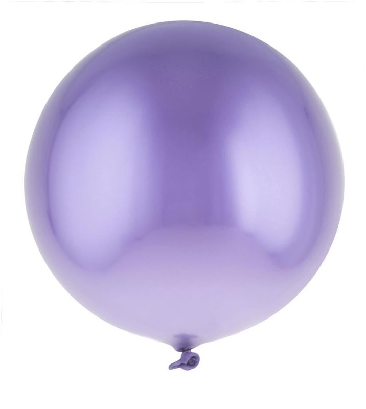 12 ronde ballonnen 35cm chroom Paars 12 ronde ballonnen 35cm chroom Paars