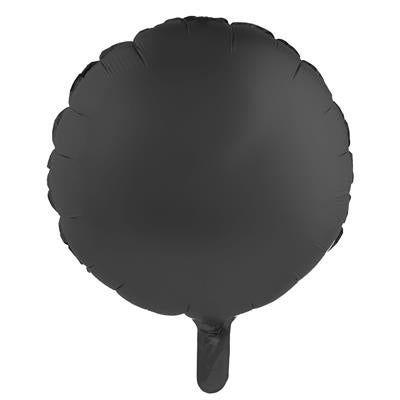 Folienballon Rund 45cm Schwarz