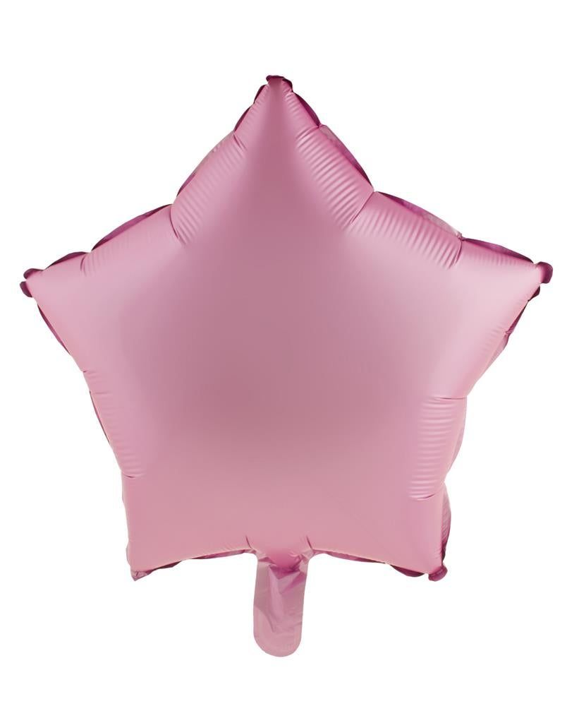 Folienballon Stern 45cm Chrome Rosa