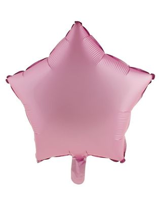 Folienballon Stern 45cm Chrome Rosa