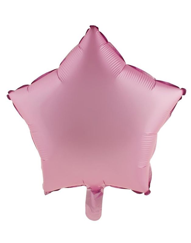 Folienballon Stern 45cm Chrome Rosa