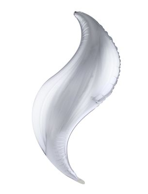 Folienballon 91cm - S-form Silber