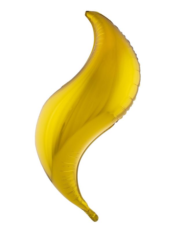 Folienballon 91cm - S-form Gold