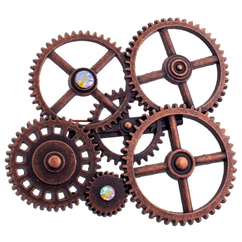 Zahnradbrosche Steampunk