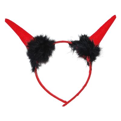 Diadeem met duivelhoorns