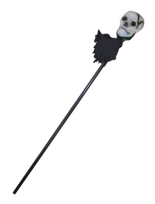 Totenkopf auf Stock 120cm Totenkopf auf Stock 120cm