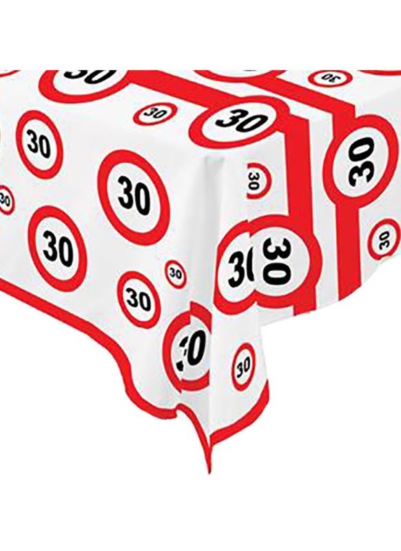 Tischdecke .30 Verkehrsschild 270 x 136 cm