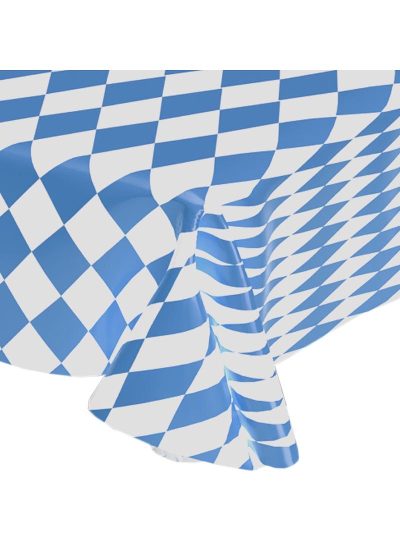 Tafellaken wit blauw Tafellaken wit blauw
