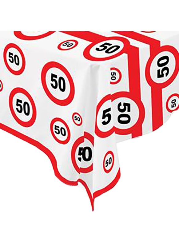 Tischdecke .50 Verkehrsschild 270 x 136 cm