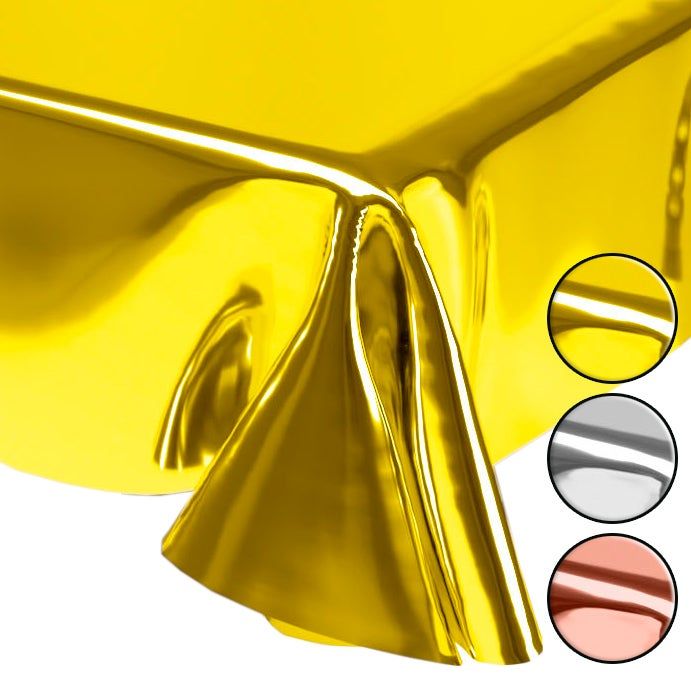 Tischdecke 3 Farben Metallic 270 x 136 cm