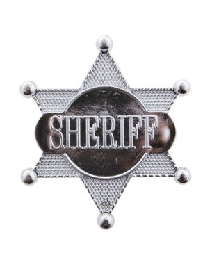 Western Sheriffstern Silber