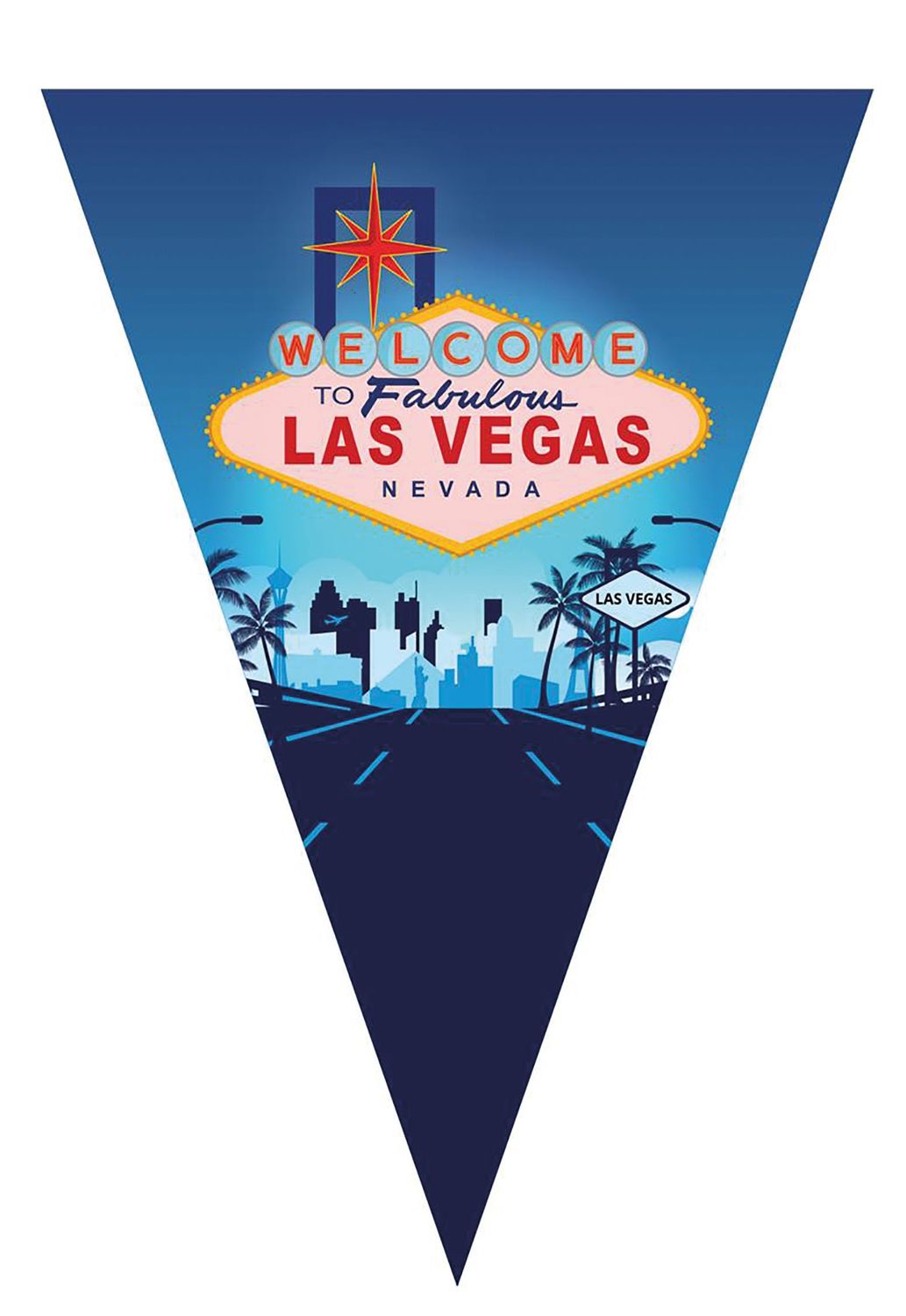 Wimpelkette Las Vegas 5m