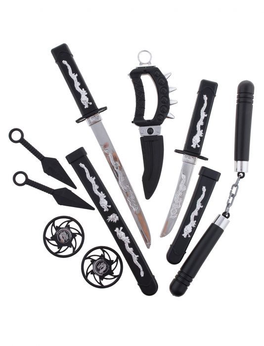 Waffen-set Ninja 10St.