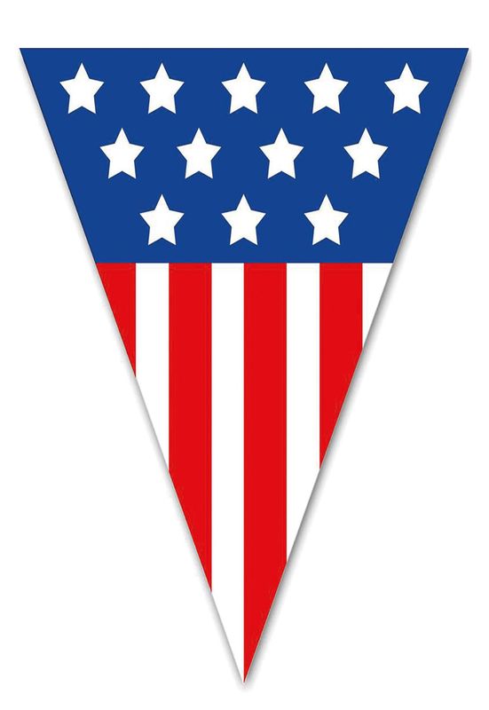 Vlaggenlijn 5m 10 vlaggen USA