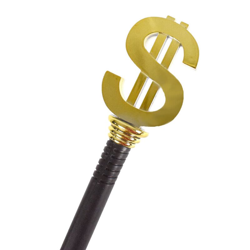 Wanderstock mit Dollarzeichen