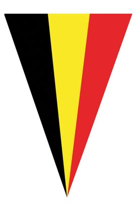 Wimpelkette Belgische Flagge 5m