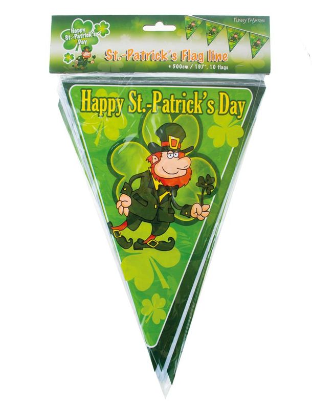 Wimpelkette St. Patricks Day 5m