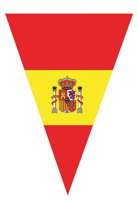 Vlaggenlijn 5m 10 vlaggen Spanje