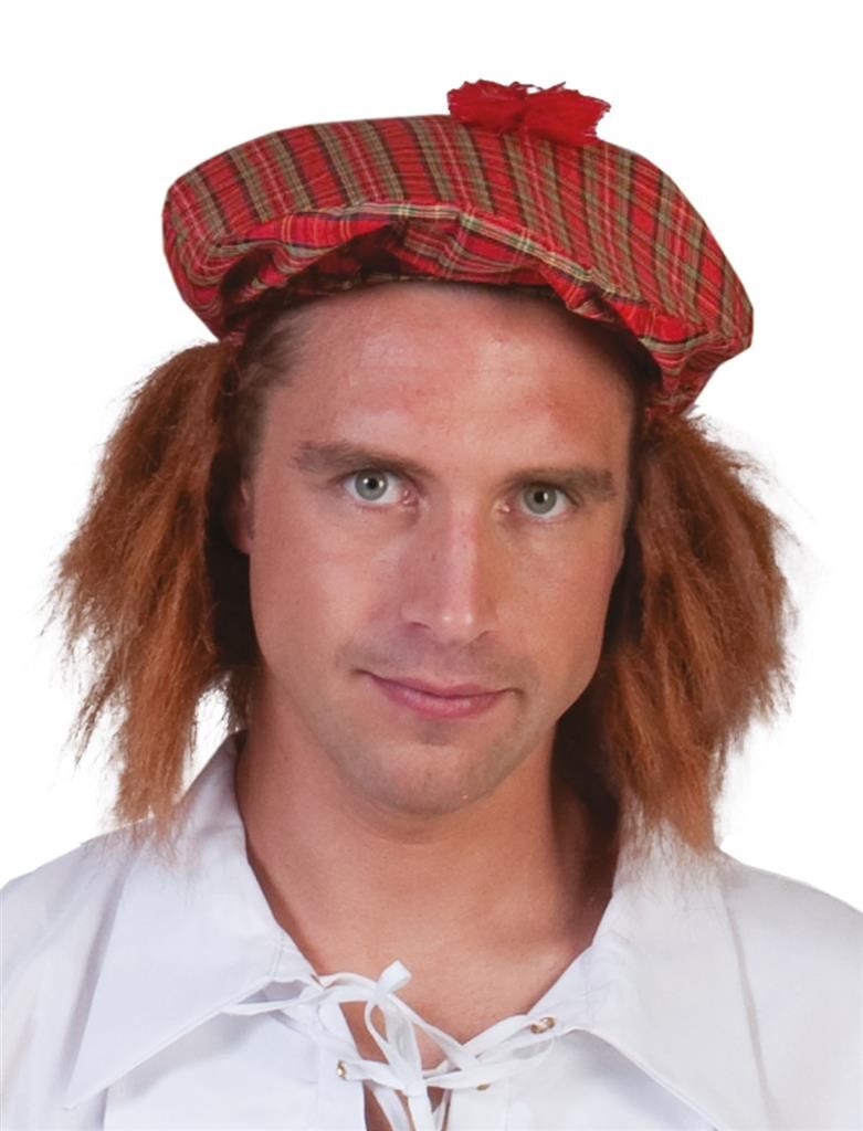 Schotse muts met haar