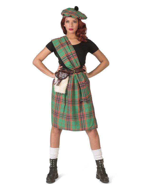 Highlander Rosy Schottenkostüm 4-tlg. Damen