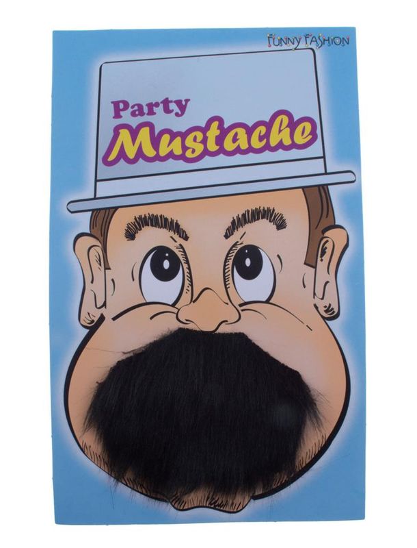 Schnurrbart Professor schwarz