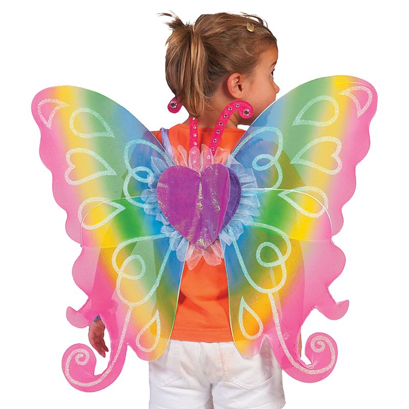 Schmetterlingsflügel Regenbogen 65cm