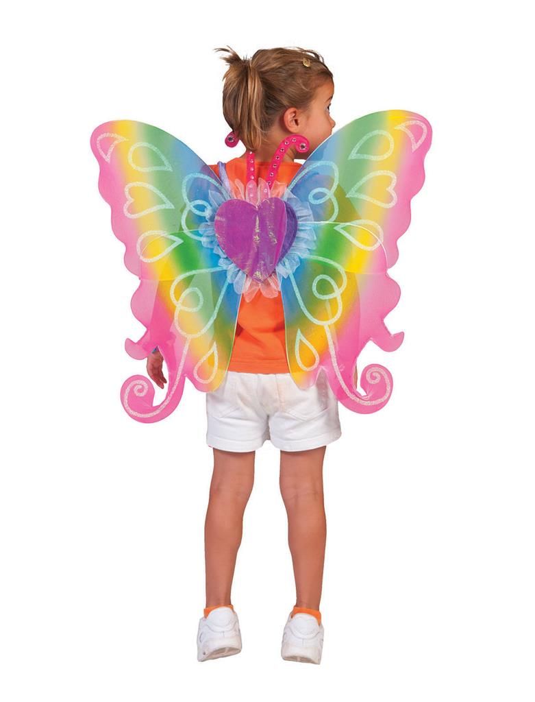 Schmetterlingsflügel Regenbogen 65cm