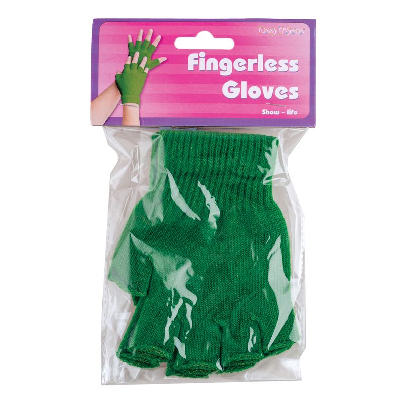 Handschoenen zonder vingers groen