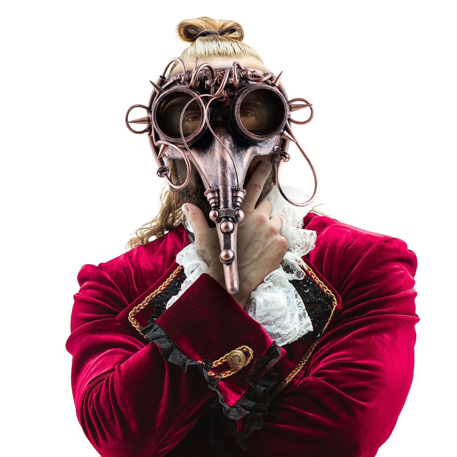 Steampunk Pestarzt-Maske