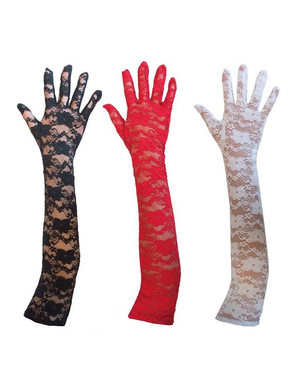 Spitzenhandschuhe Vera 45cm