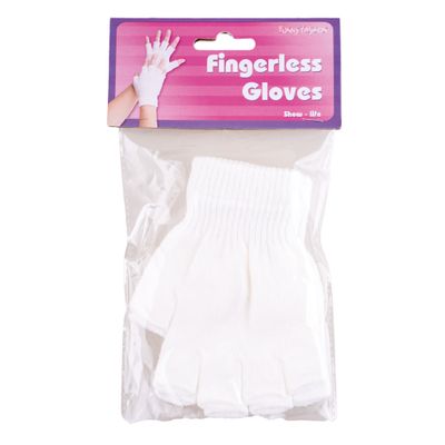 Handschoenen zonder vingers wit