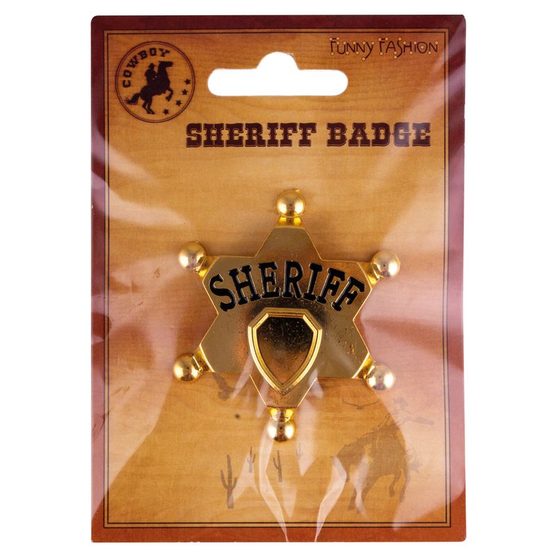 Sheriffstern 7cm Gold