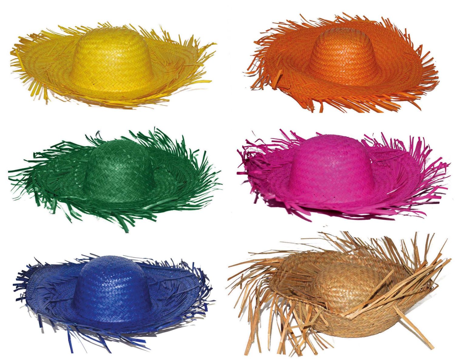 Strohoed Samoa 6 kleuren