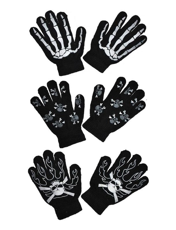 Strickhandschuhe Halloween mit Aufdruck Strickhandschuhe Halloween mit Aufdruck