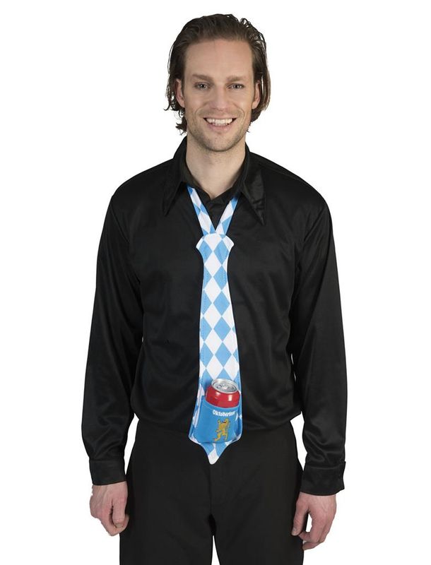 Oktoberfest Krawatte mit Dosenhalter