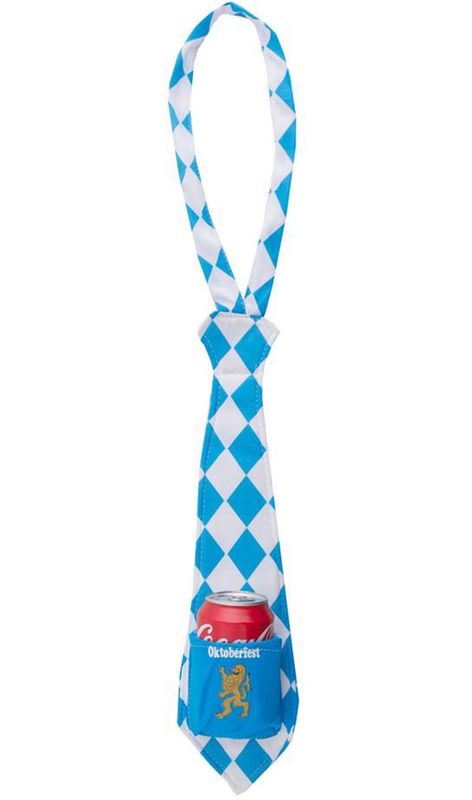Oktoberfest Krawatte mit Dosenhalter