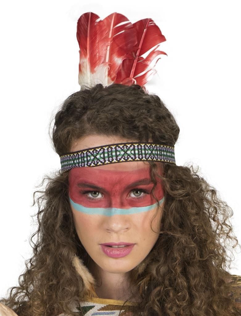 Hoofdband Sioux met veren