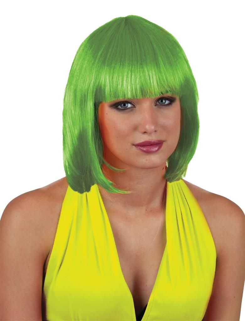 Pruik sexy Holly Groen Pruik sexy Holly Groen