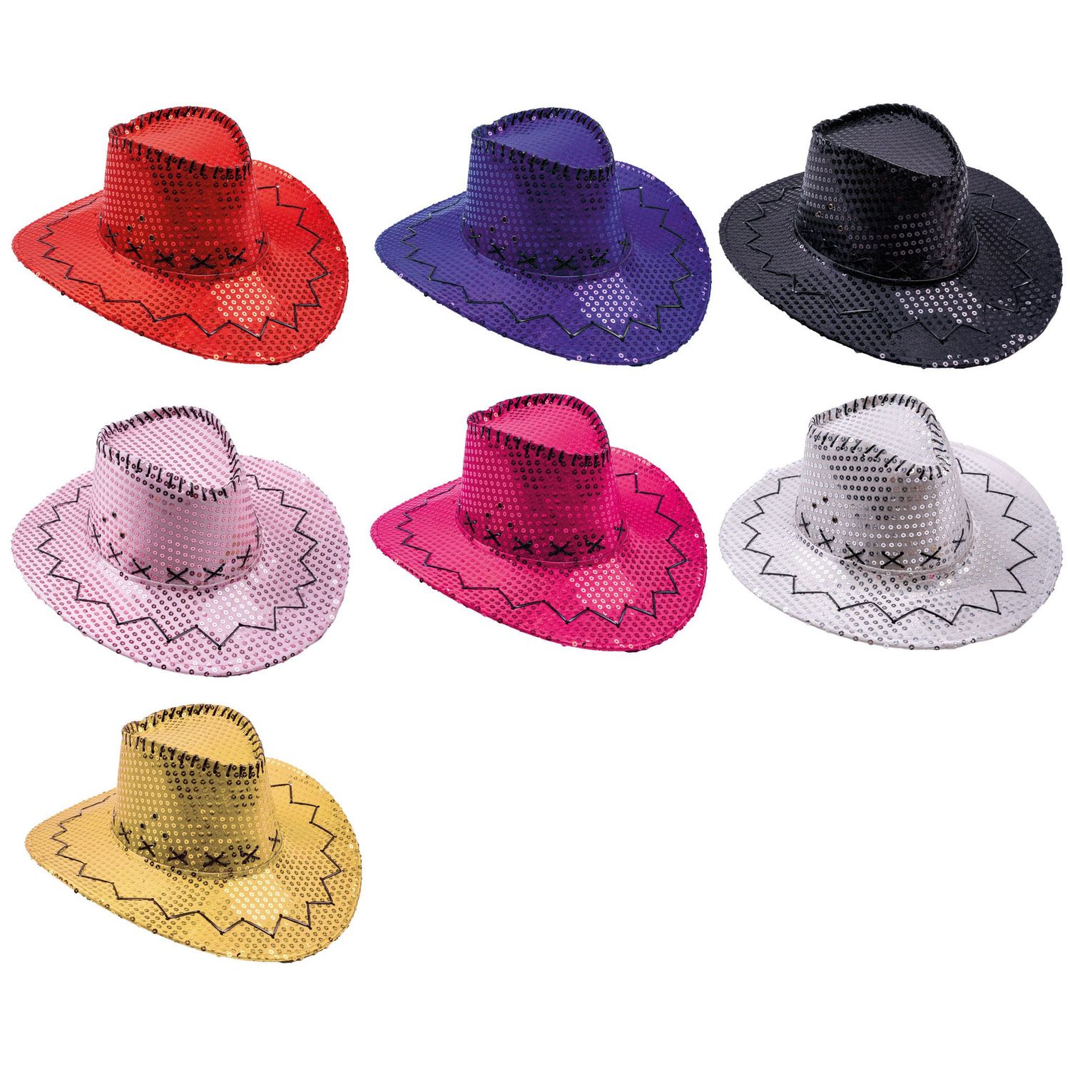 Cowboyhoed met pailletten Cowboyhoed met pailletten