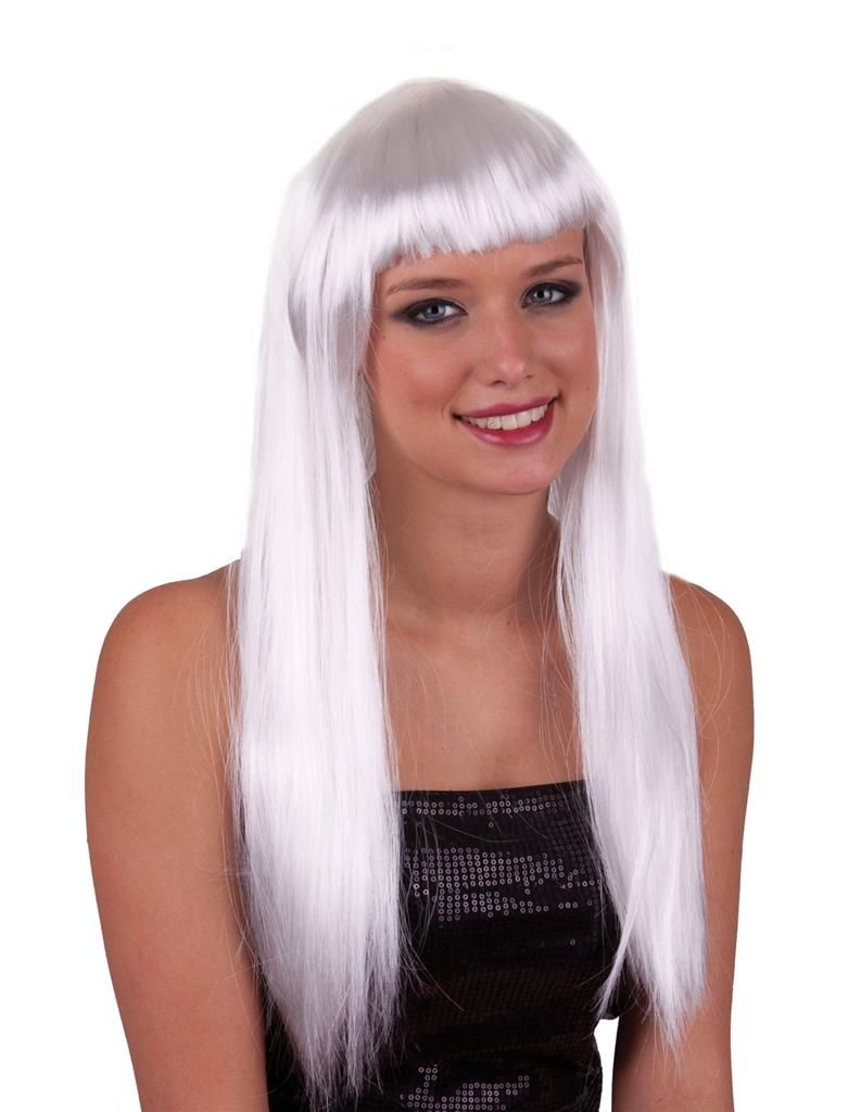 Pruik pretty pony Wit