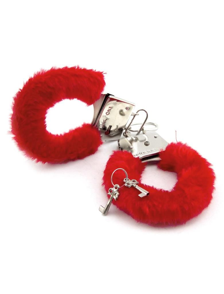 Handboeien pluche rood Handboeien pluche rood