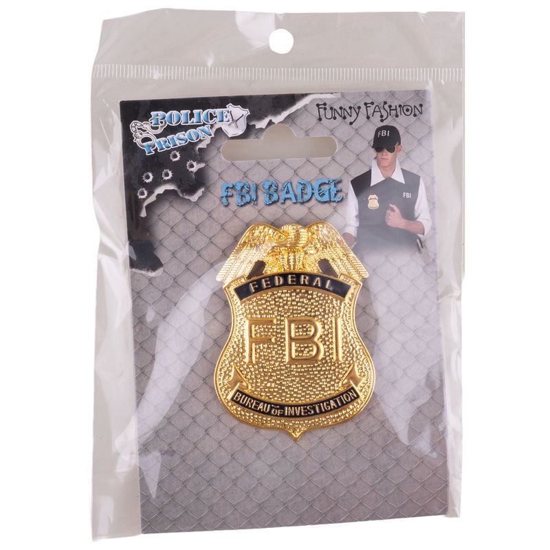 Polizeimarke FBI Gold