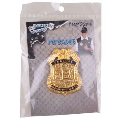 Polizeimarke FBI Gold