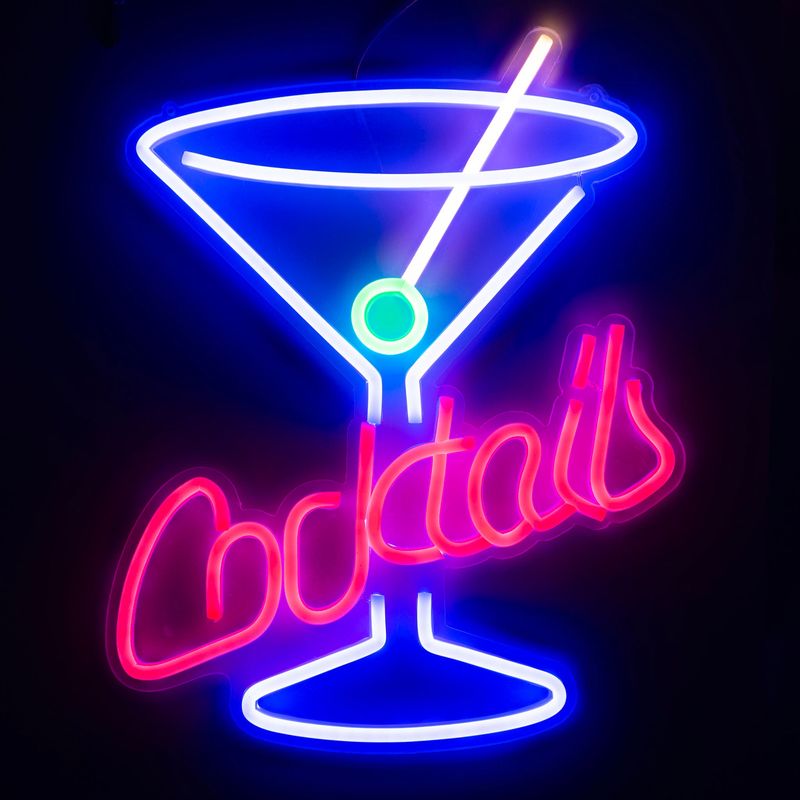 LED LED "Cocktails" Neon Zeichen