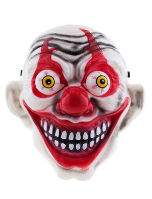 Maske Clown mit beweglichen Augen Maske Clown mit beweglichen Augen