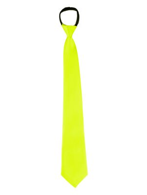 Stropdas fluo geel Stropdas fluo geel