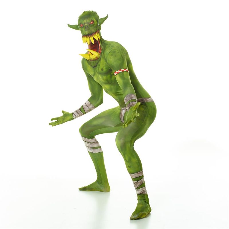 Morphsuit Orc Jaw Dropper Grün