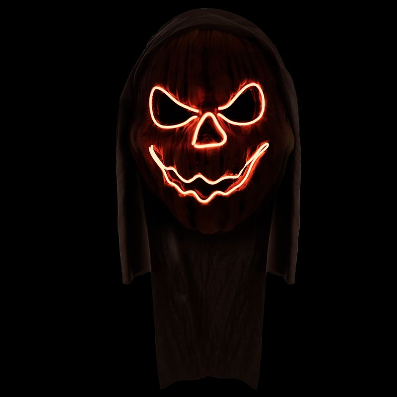 Maske Kürbis mit Licht